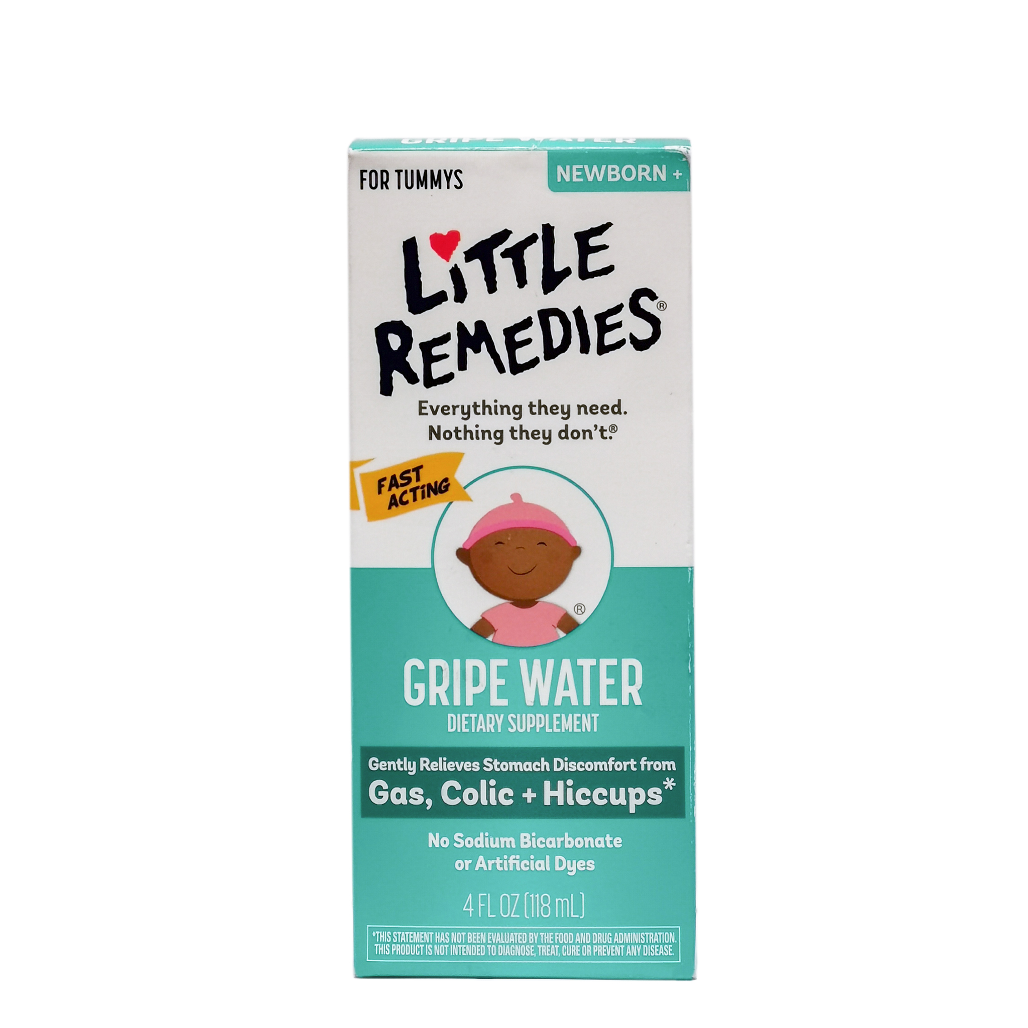 Giảm Đầy Hơi, Chướng Bụng, Nấc Cục Cho Bé Little Remedies Gripe Water Newborn 118ml