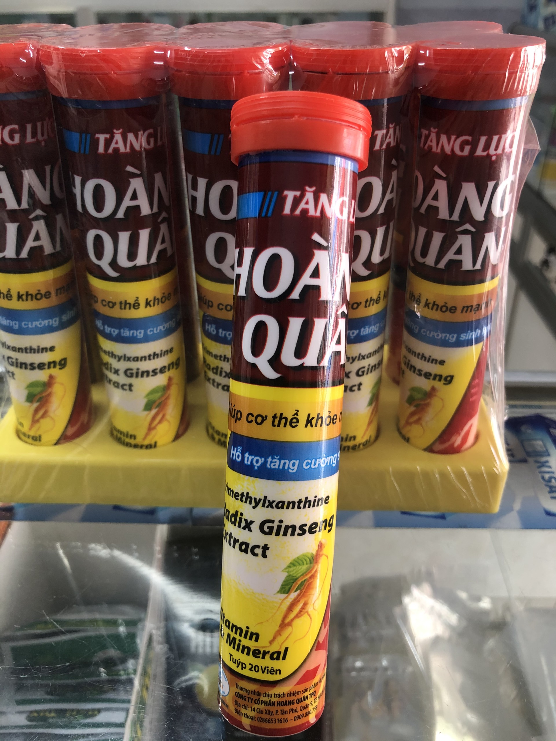 Viên sủi tăng lực HOÀNG QUÂN [ TUÝP 20 viên ]