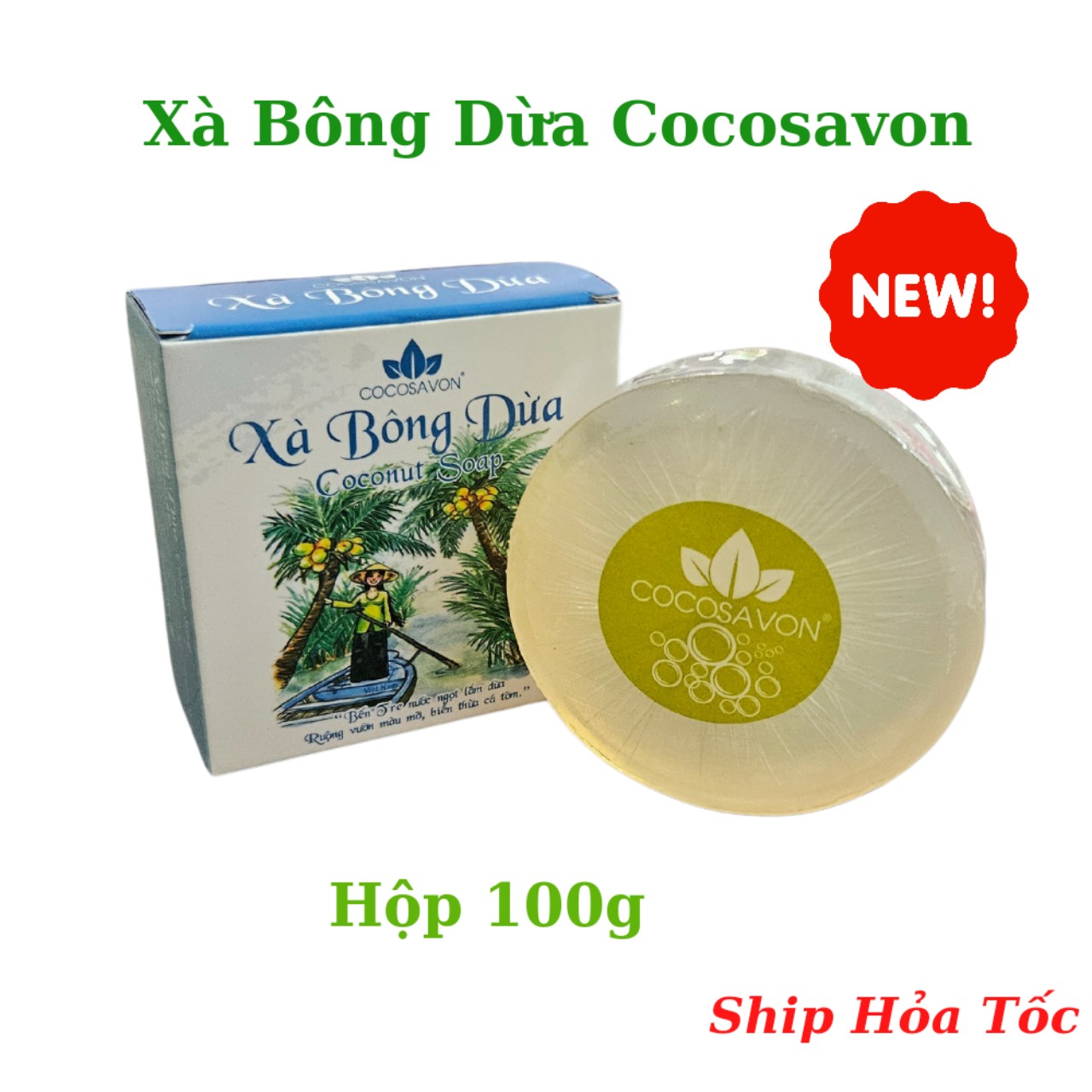 Xà bông dừa Cocosavon 100g