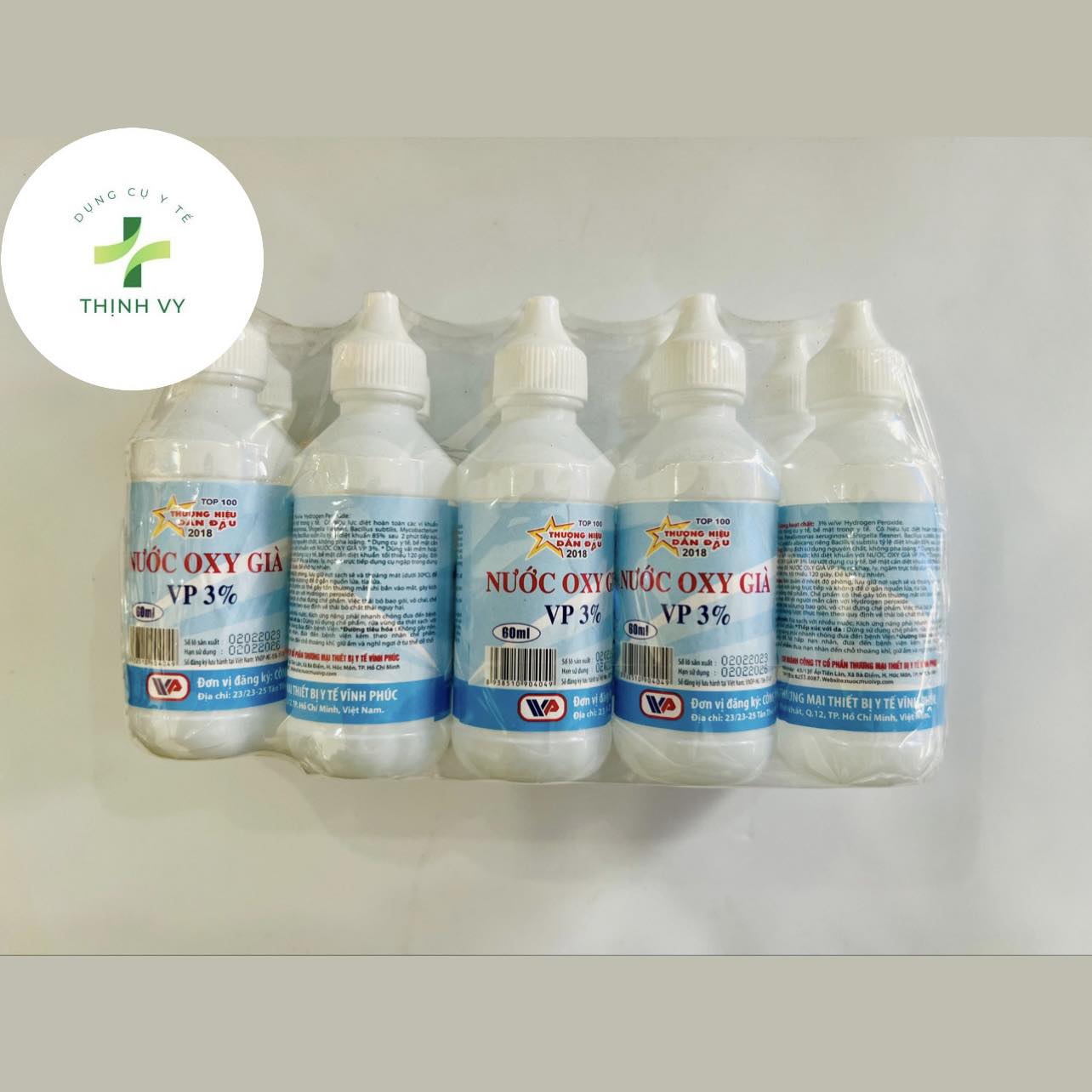 Nước oxy già chai 60ml Vĩnh Phúc sát khuẩn vết thương