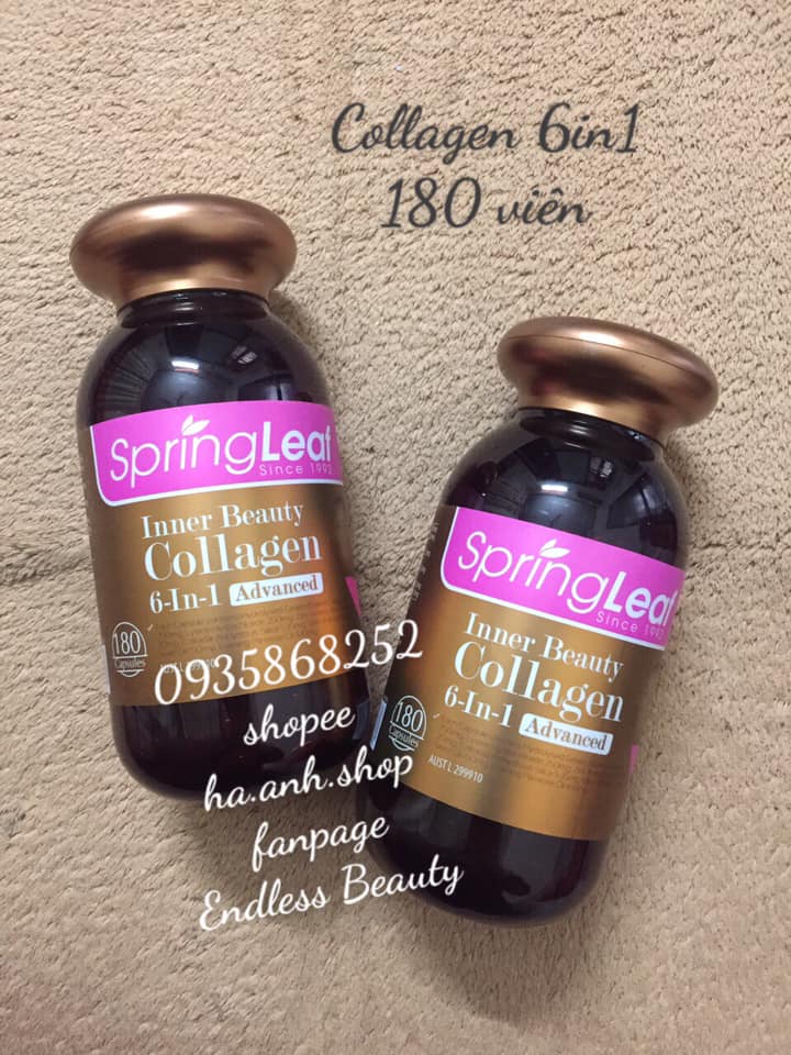 Springleaf Inner Beauty Collagen 6-In-1 Advanced 180 viên