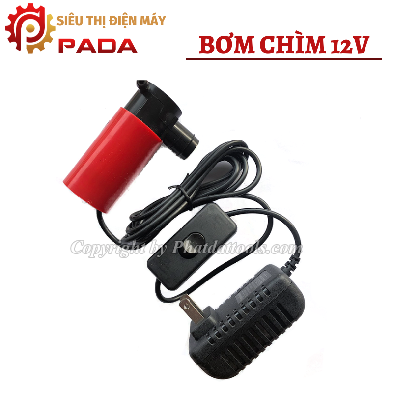 Máy bơm nước chống bụi cho máy cắt rãnh tường-Bơm mini 12V