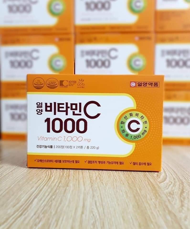 ( Hộp 100 viên ) Viên Vitamin C 1000mg Hàn Quốc