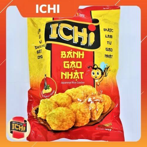 [HCM] ICHI Bánh Gạo Nhật Đậm Đà Vị Shouyu Mật Ong 100g