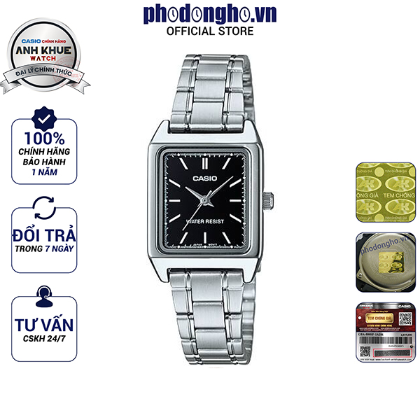 Đồng hồ nữ dây kim loại Casio Anh Khuê LTP-V007D-1EUDF