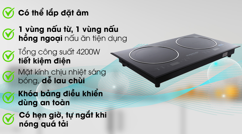 Bếp từ hồng ngoại Sunhouse SHB9103MT [New 100%]