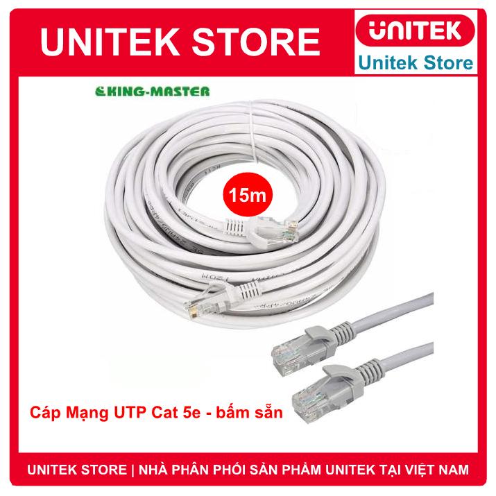 Cáp mạng lan ethernet bấm sẵn utp cat5e - dài 15m