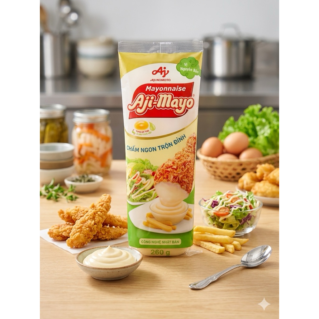 Sốt mayonnaise Aji-mayo - Chai 260gram