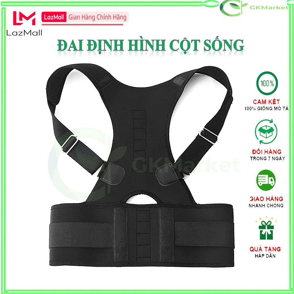 Đai Định Hình Cột Sống Chống Gù Lưng Chính Hãng - Giúp Điều Chỉnh Tư Thế Lưng, Giảm Đau Lưng Cột Sống,Phù Hợp Với Cả Nam, Nữ, Người Lớn, Trẻ Em - GK Bảo Hành Toàn Quốc