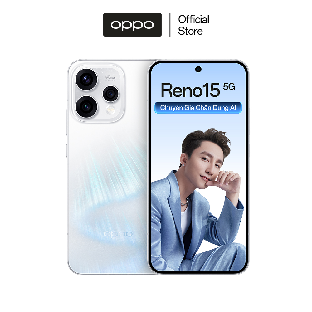 Điện thoại OPPO Reno15 5G 12GB/256GB siêu camera AI - Hàng chính hãng