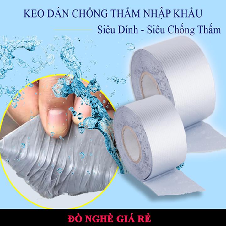 Băng Keo SIÊU DÍNH Chống Thấm Nước Nhật Bản Dán Trên Mọi Bề Mặt Cuộn 5M