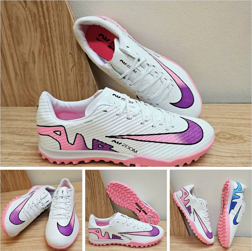Giày đá bóng mercurial vapor 15 academy tf màu trắng hồng