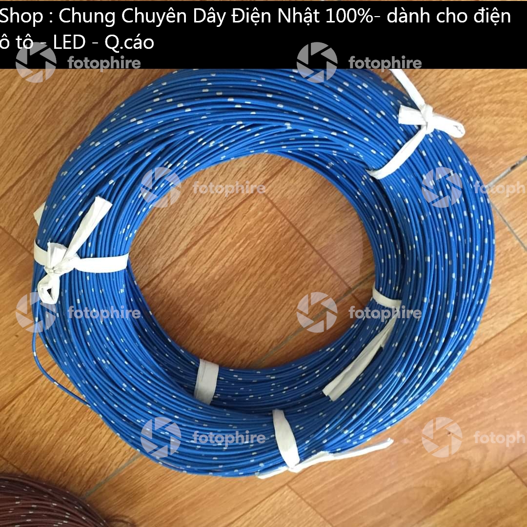 Dây điện nhật 0.85 +chuyên cho điện ô tô. led. q/ cáo