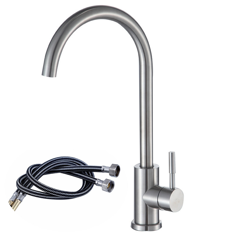 Vòi rửa chén nóng lạnh xoay 360 độ nóng lạnh inox304 vòi rửa bát nóng lạnh xoay 360 tặng kèm dây cấp xịn