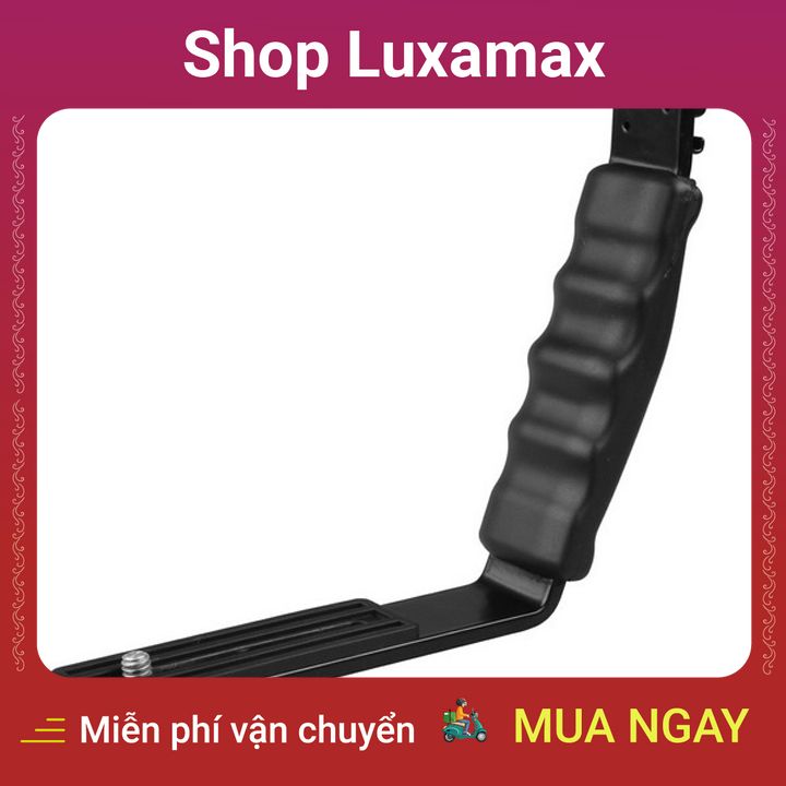 Gá Bracket chữ L gắn đèn Led Microphone Flash 2 chân hot shoe DTK7830188 - Shop Luxamax