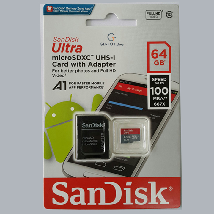 Thẻ nhớ sandisk 64gb