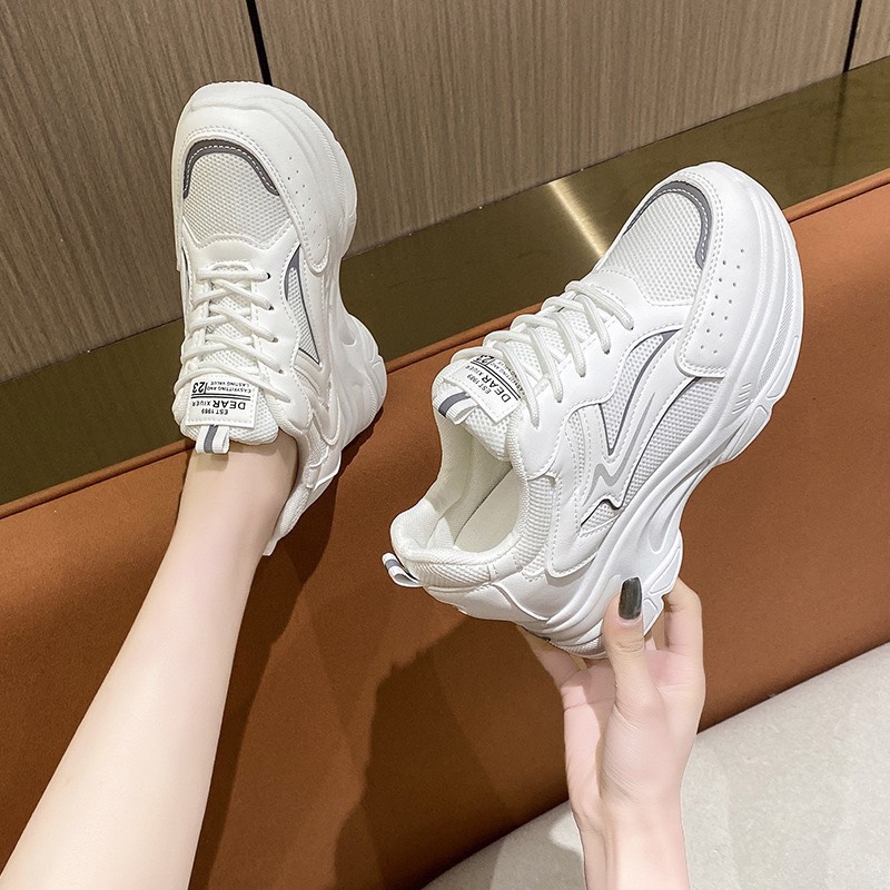 Giày thể thao độn đế ❤ giày sneaker đế độn giày đế cao giày trắng độn đế