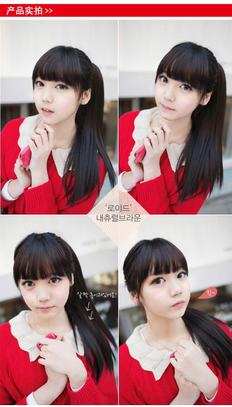 Tóc Giả Cột Thẳng Dài Cao Cấp Màu Đen Tự Nhiên 60cm