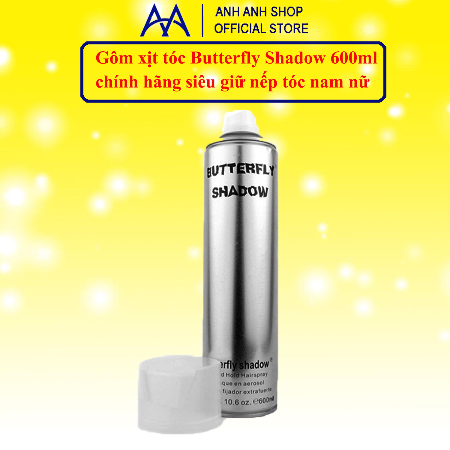 Chính Hãng - Gôm xịt tạo kiểu tóc Butterfly Shadow 600ml