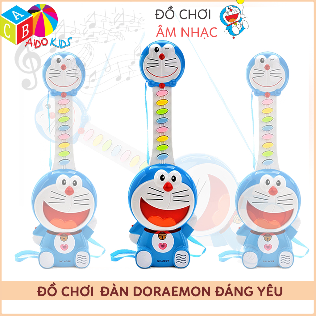 Đàn piano Doraemon 8 phím dễ thương, đồ chơi phát nhạc guitar thông minh cảm thụ âm nhạc tốt, giúp bé phát triển tư duy sáng tạo AIDOKIDS DR14001