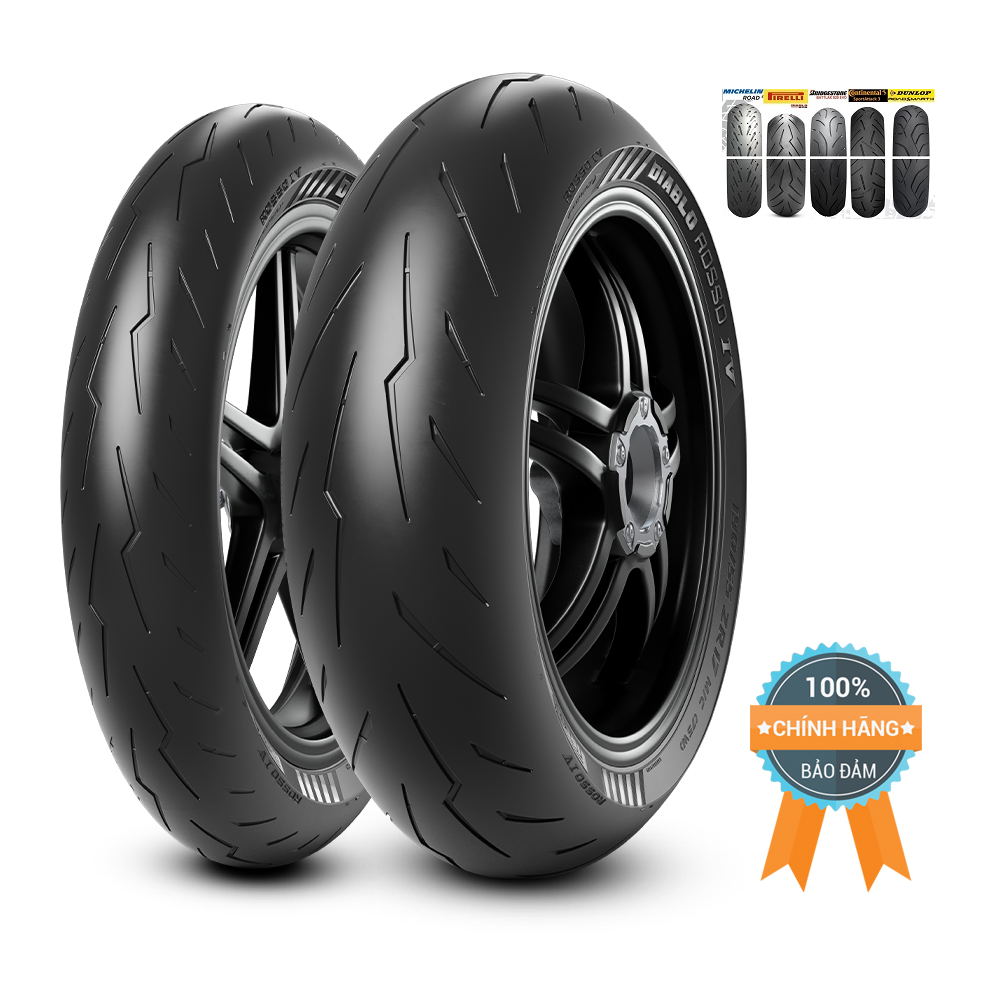 Vỏ Pirelli Diablo Rosso 4 120/180/190/200 mâm/vành 17 inch (Đức/Trung Quốc), không ruột (TL)
