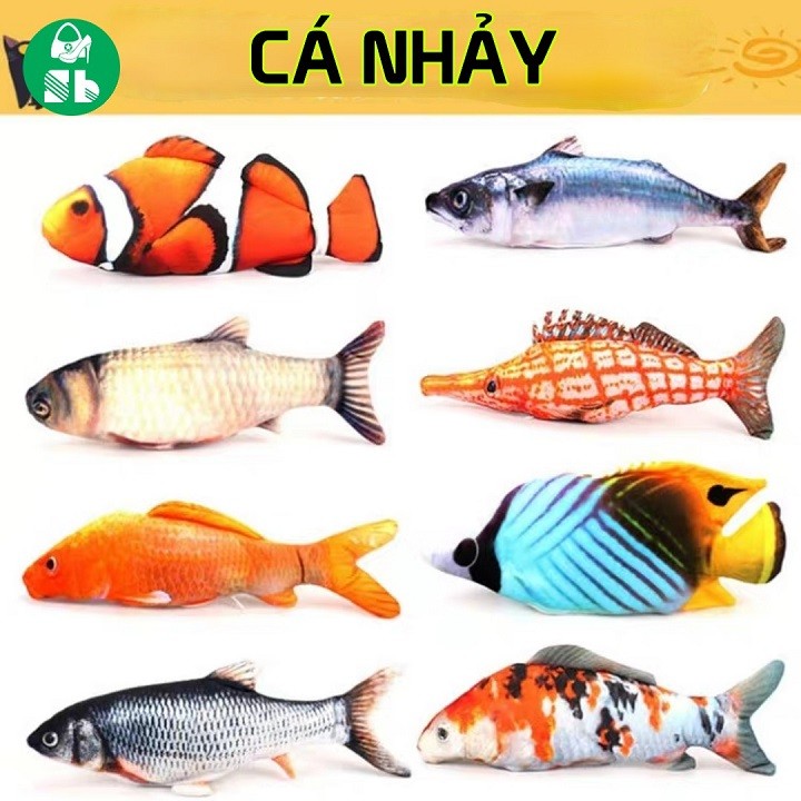 Cá nhảy 3D quẫy đuôi theo nhạc - Cá nhảy 3D Tiktok - Cá nhảy điện tử Đồ chơi cho mèo