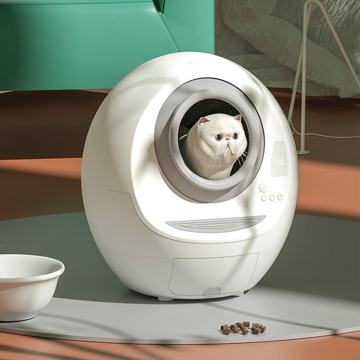 Nhà vệ sinh tự động cho mèo bảo hành 12 tháng automatic cat toilet - máy vệ sinh cho mèo hãng meet- hộp vệ sinh cho mèo thông minh