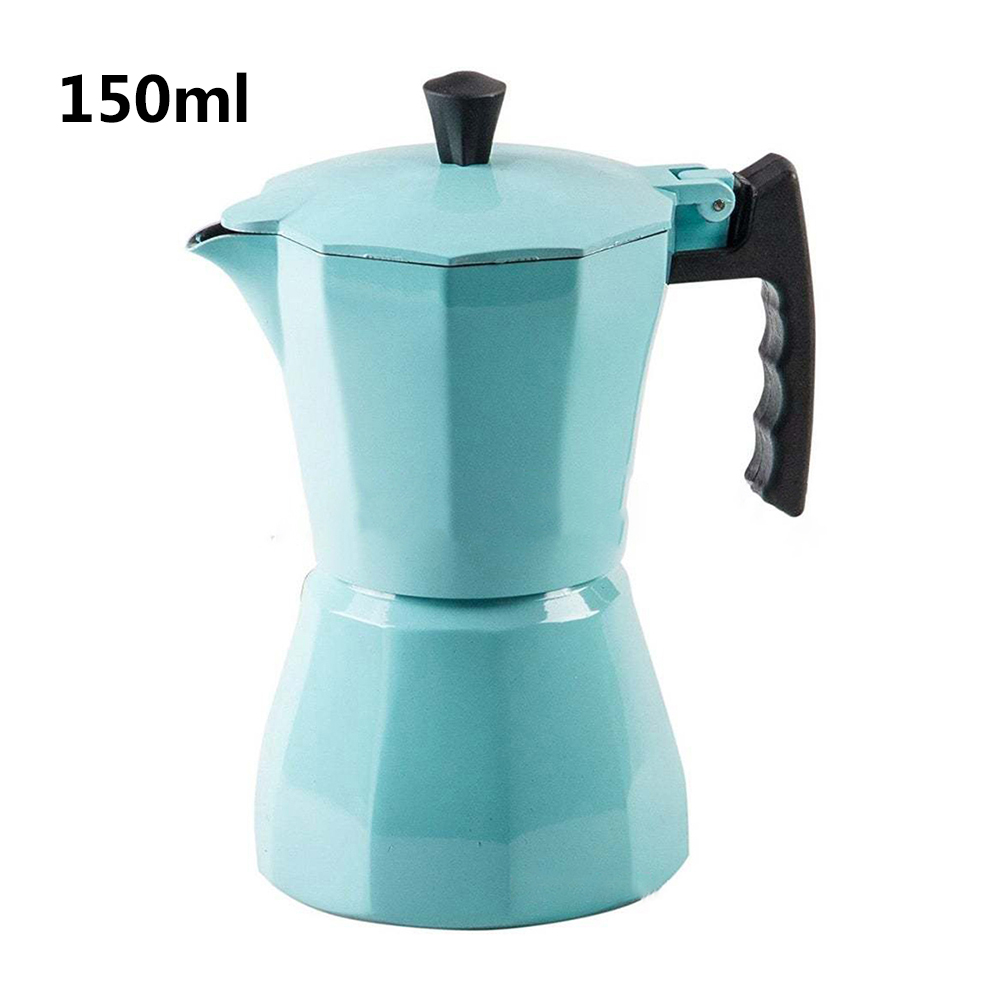 Bình pha cafe Moka Pot 150/300ml Bình pha cà phê ý moka espresso chất liệu nhôm 150ml 300ml BEUMK - INTL