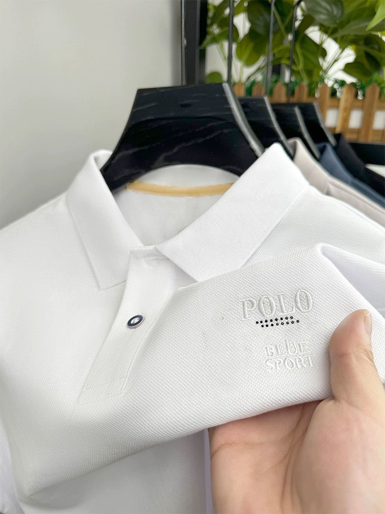 ÁO THUN NAM THÊU LOGO MẪU MỚI VẢI ĐẸP MỀM MƯỢT CO GIÃN TỐT MAY KỸ SẮC NÉT THÊU LOGO NHIỀU MÀU RẤT ĐẸP POLO MEN 7321