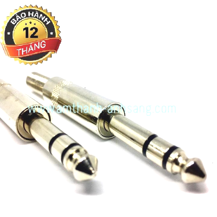 Rắc âm thanh tín hiệu stereo 02 cái, jack TRS, jack 6.3mm, rắc 6 ly, giắc 6.5mm, zắc âm thanh