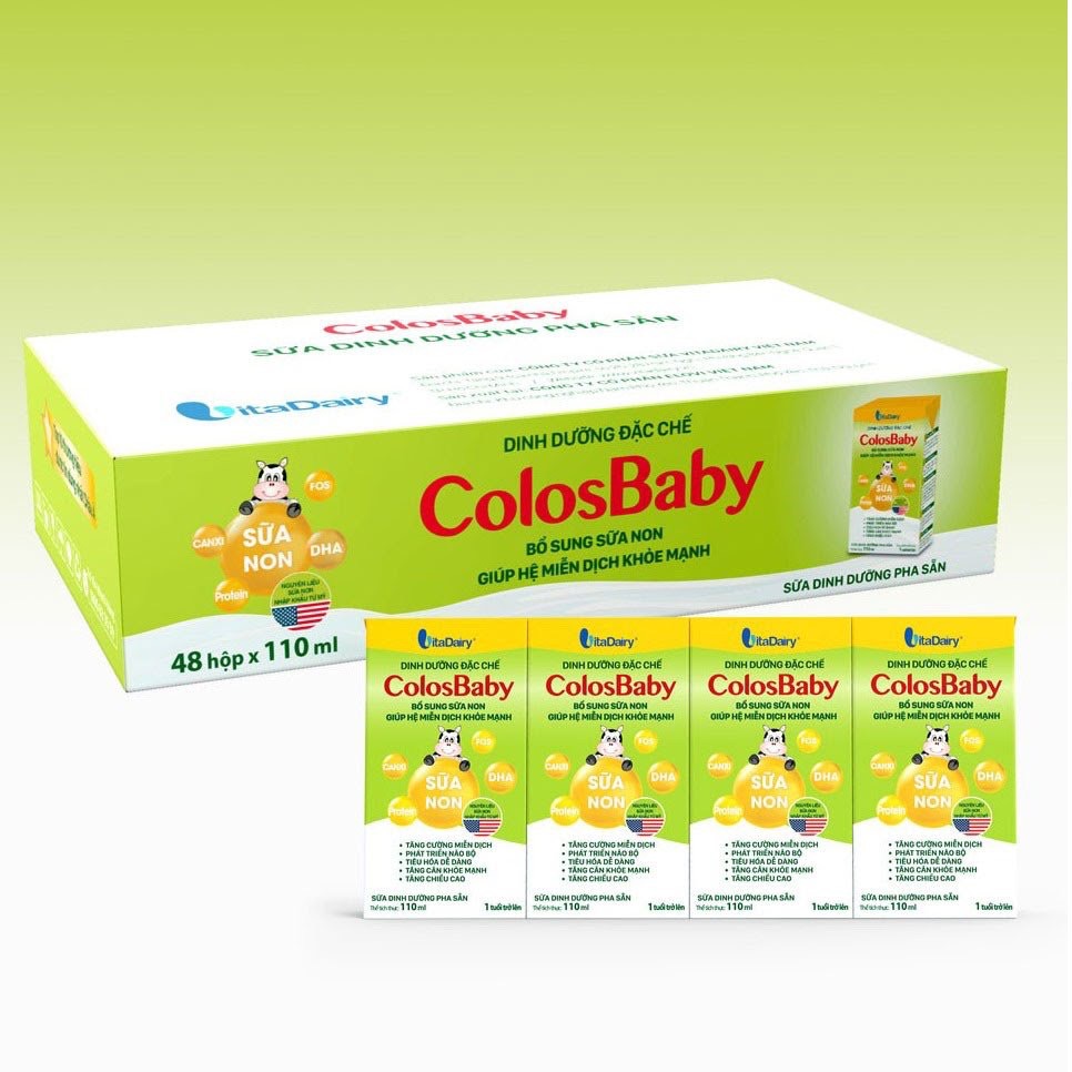 Thùng sữa pha sẵn Colosbaby 110ml x 48 hộp