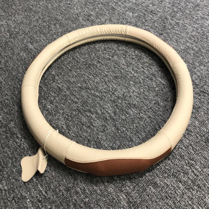 Bọc vô lăng da thật 100% nguyên tấm cao cấp j743 đường kính 37.5-38cm