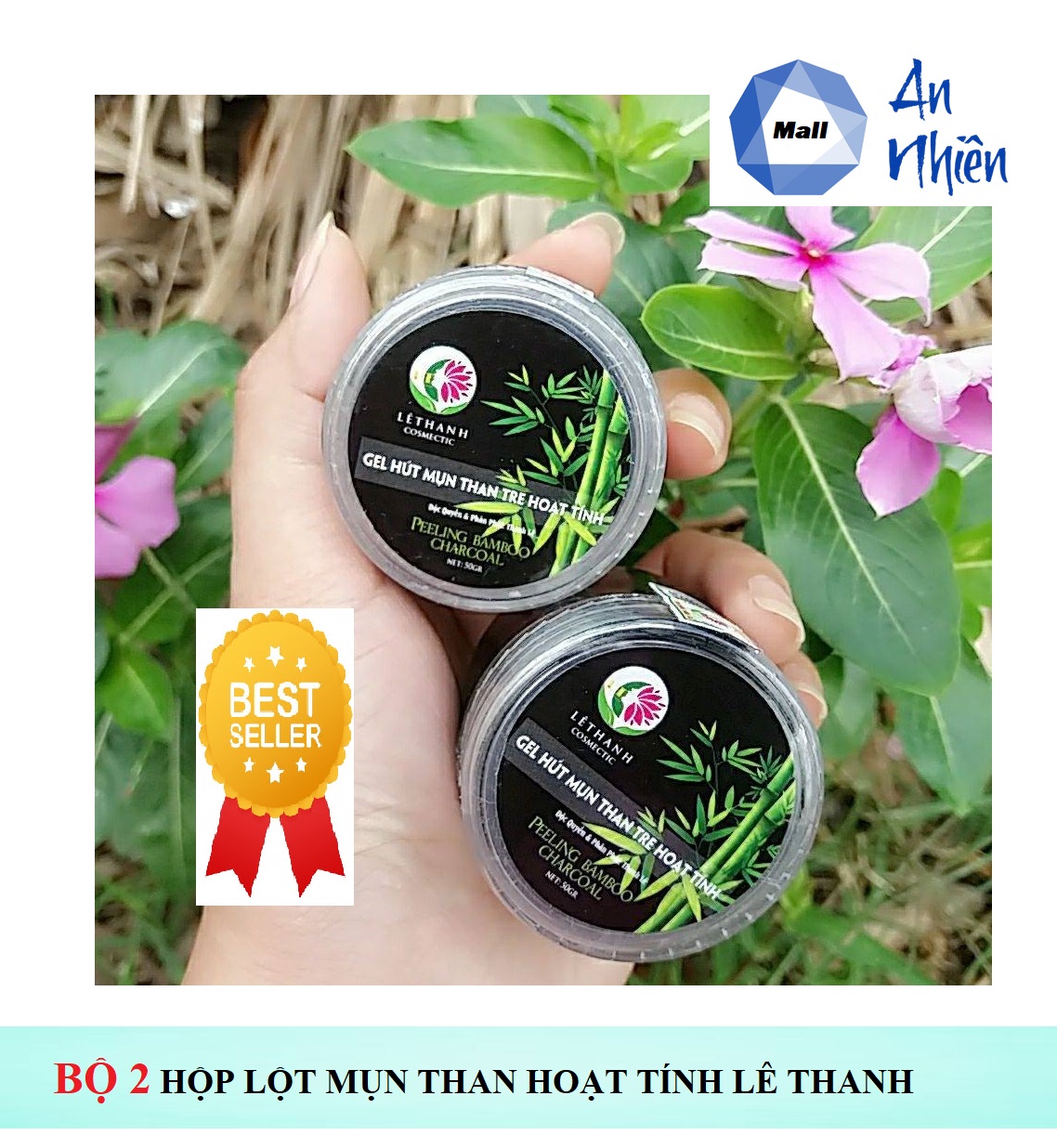 [HCM]Bộ 2 Hộp Gel Lột Mụn Than Hoạt Tính Lê Thanh - Mẫu Mới