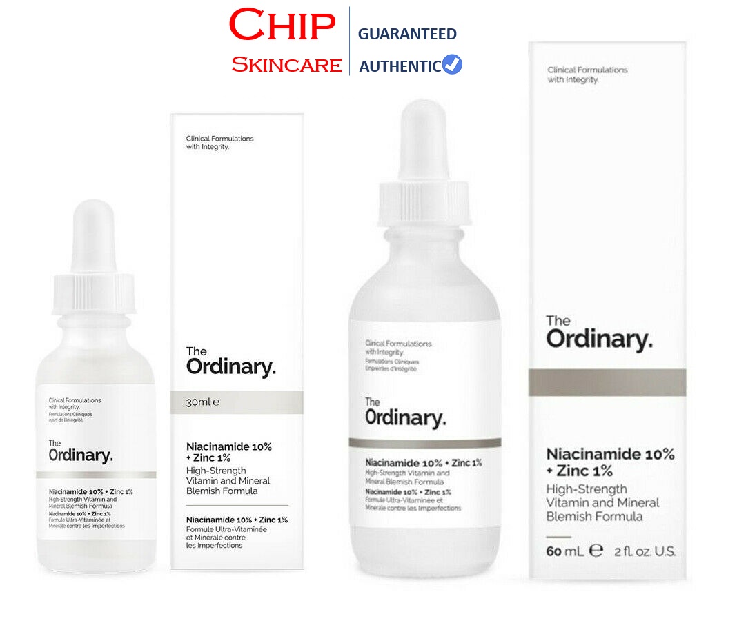 Tinh chất Niacinamide 10% + Zinc 1% - The Ordinary Giảm Mụn 30ml