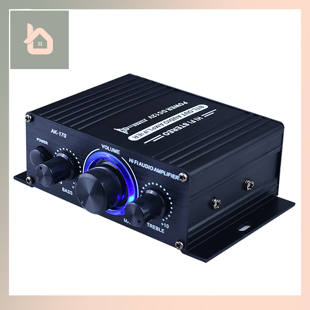 Bộ khuếch đại âm thanh 12v cỡ nhỏ Bluetooth 20hz-20khz