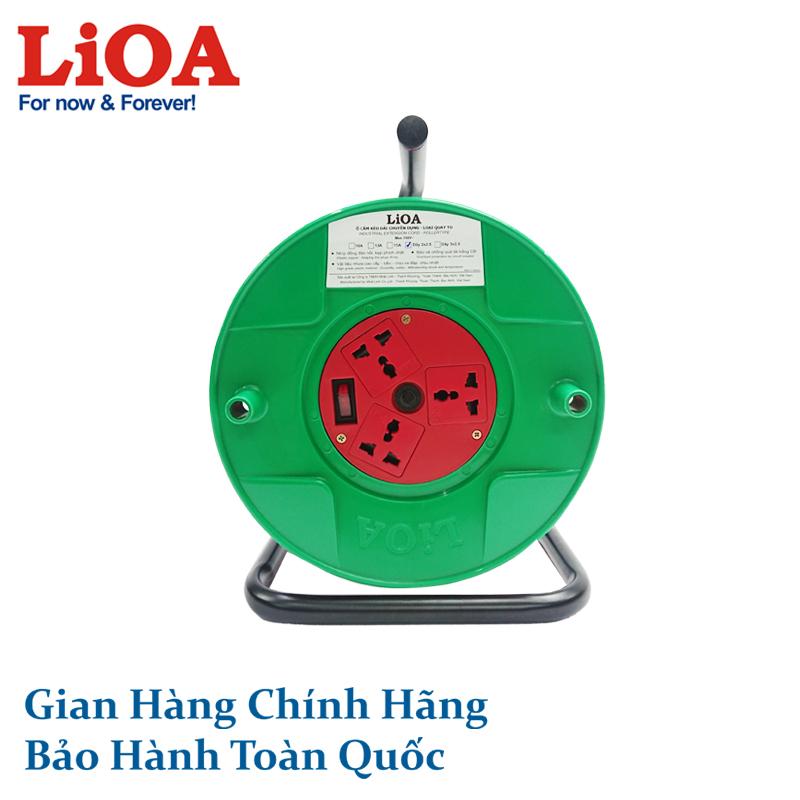 Ổ cắm kéo dài quay tay rulo phổ thông qt50-2-15a lioa