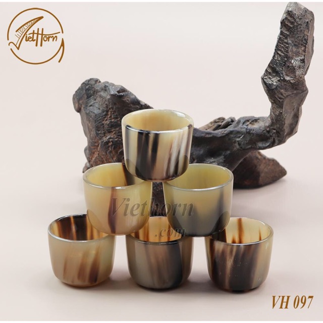 Chén sừng trâu, làm từ sừng trâu tự nhiên , viethorn 096