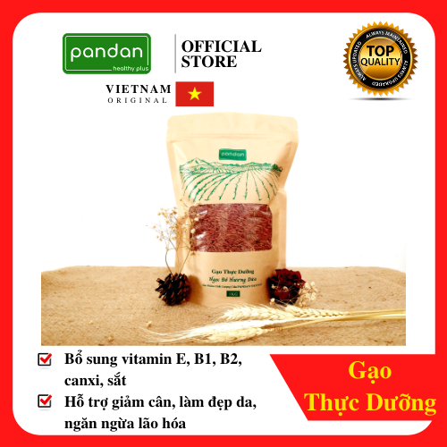[HCM]Gạo lứt đỏ hữu cơ cao cấp / PANDANFOOD / 1KG