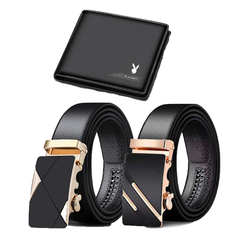 Combo bộ đôi thắt lưng da thời trang tặng kèm ví da nam vd88