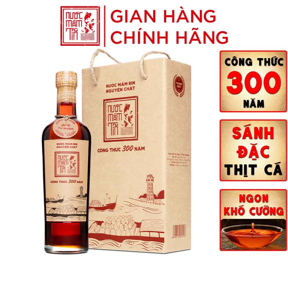 Combo 3 chai nước mắm Tĩn nhãn đỏ 40 độ đạm 500ml
