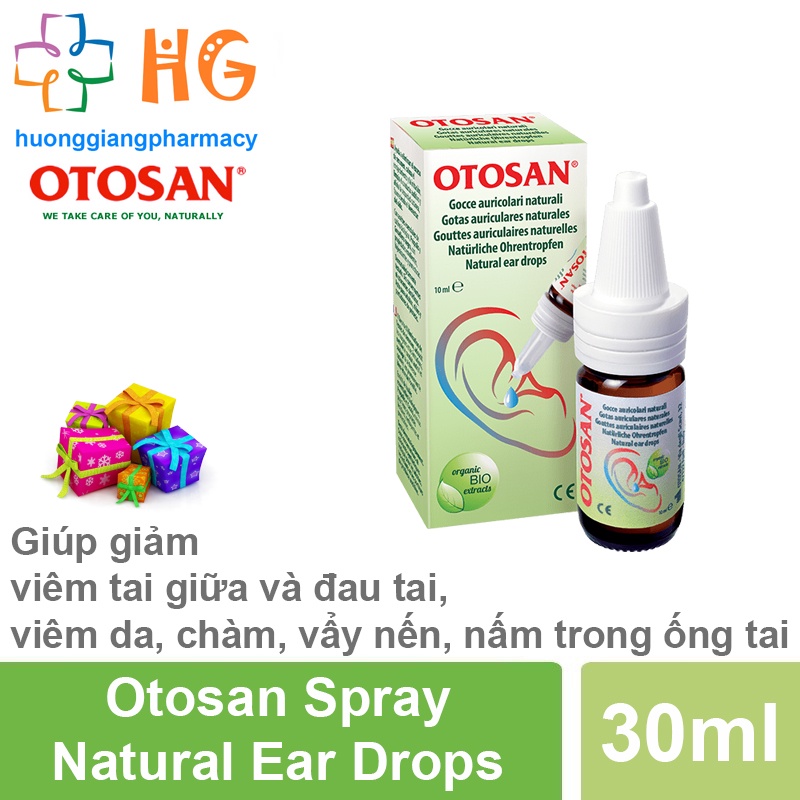 Dung dịch nhỏ tai Otosan Spray Natural Ear Drops Lọ 10ml