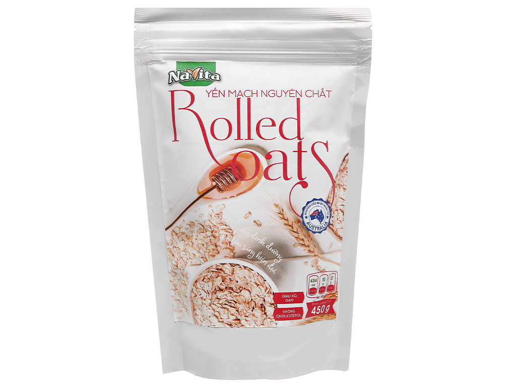 Yến mạch nguyên chất rolled oats 450g
