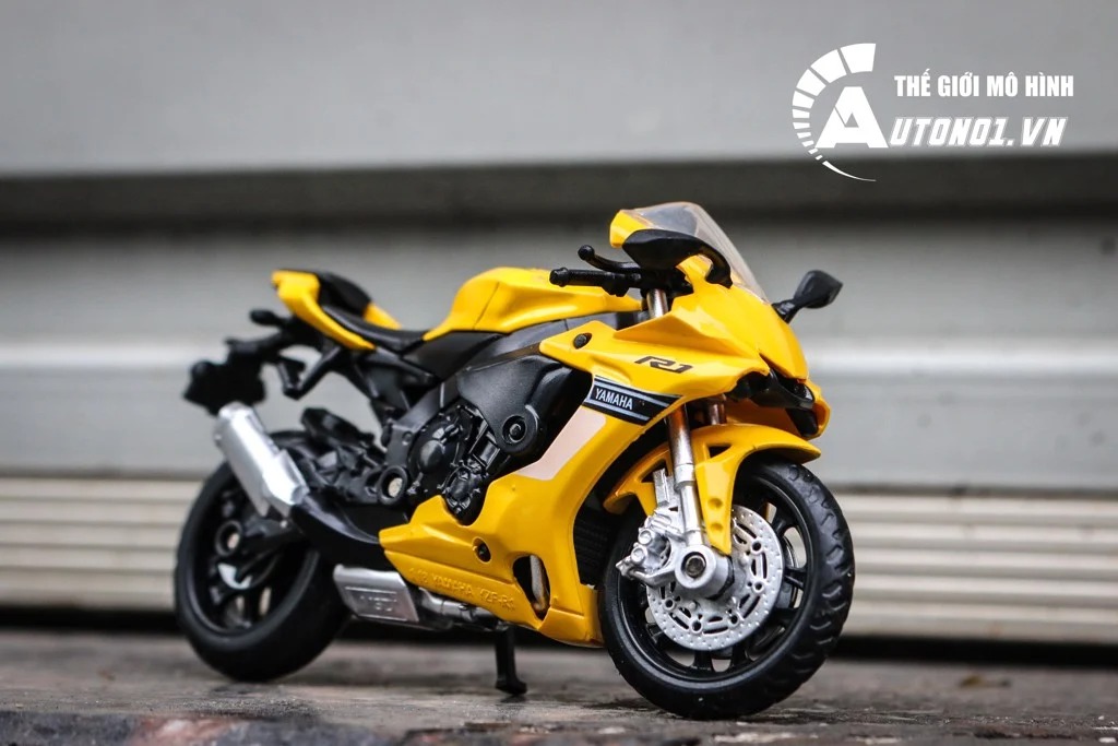 MÔ HÌNH XE YAMAHA YZF- R1 YELLOW 1:18 MSZ 7213