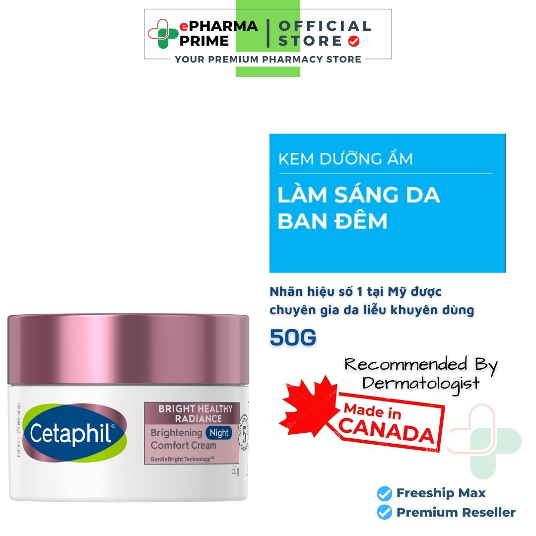 Kem dưỡng ẩm ban đêm Cetaphil Bright Healthy Radiance Night Comfort Cream 50g