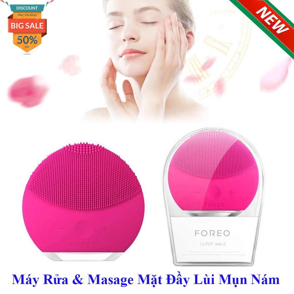 (GIÁ ƯU ĐÃI)Máy rửa mặt FOREO LUNA mini 2 , Máy rửa mặt massage da mặt hiệu quả tẩy tế bào đủ các màu phù hợp mọi loại da.Bảo Hành uy tín 1 đổi 1 trong 12 tháng.