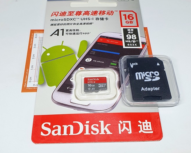 Thẻ nhớ Micro SDHC 16GB Class 10