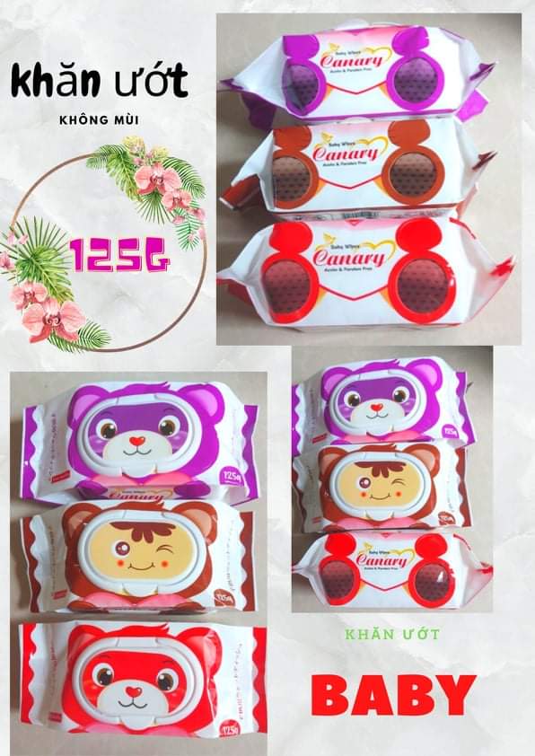 Khăn ướt không mùi 125g - 100 tờ
