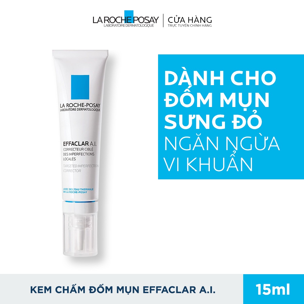 Kem giảm mụn chuyên biệt La Roche-Posay Effaclar A.I. 15ml