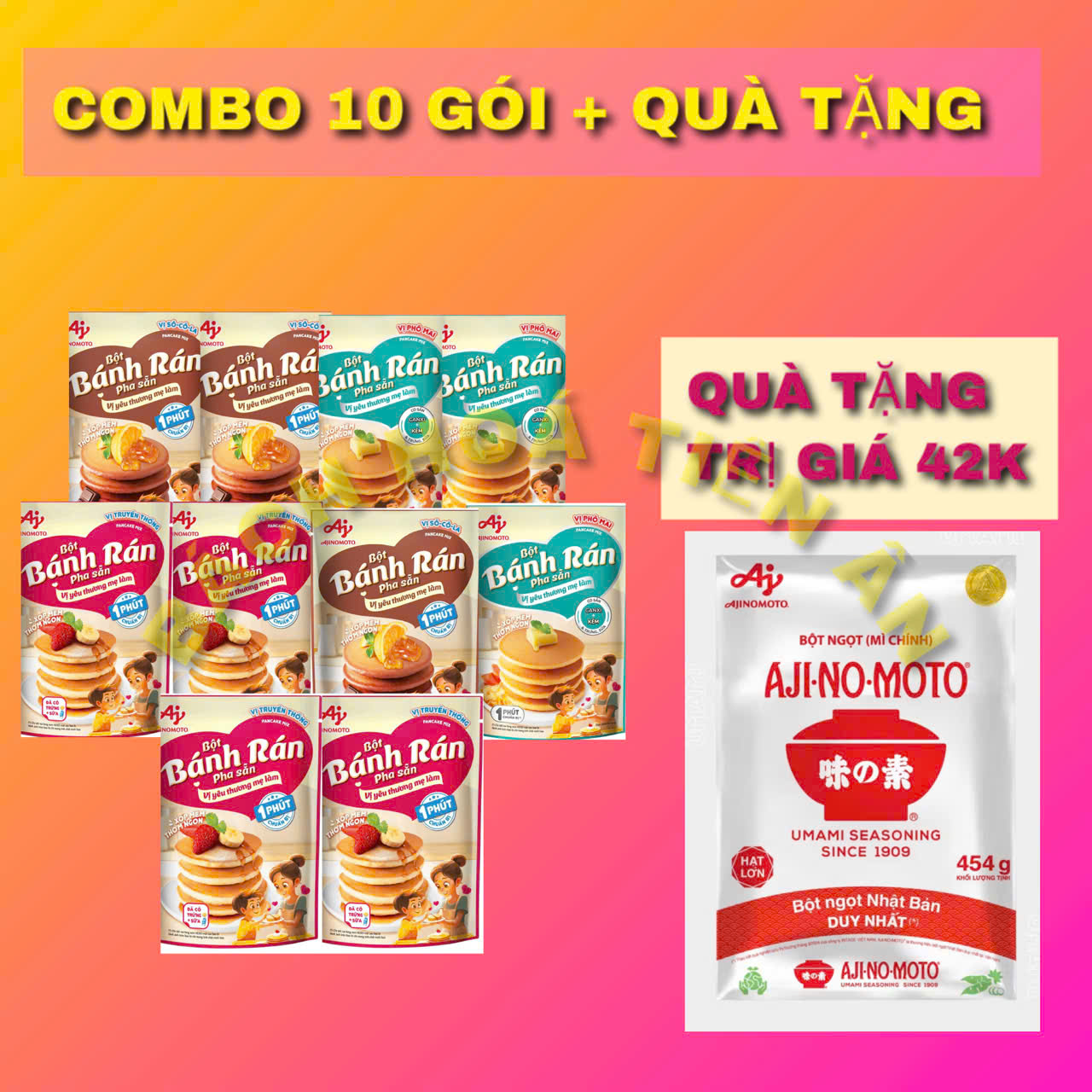 Bột bánh rán Ajinomoto pha sẵn vị yêu thương mẹ làm 200g