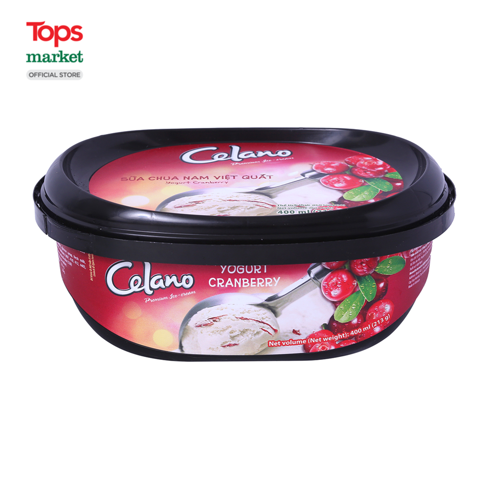 Kem Hộp Celano Sữa Chua Nam Việt Quất 400ML - Siêu Thị Tops Market